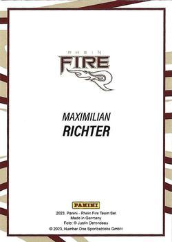 2023 Panini Rhein Fire - Black #NNO Maximilian Richter Back