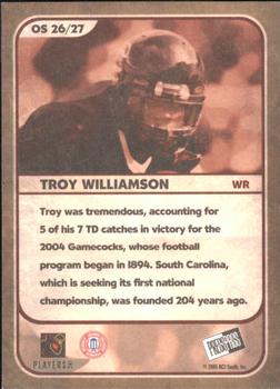2005 Press Pass SE - Old School #OS 26 Troy Williamson Back
