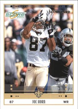 2005 Score - Scorecard #181 Joe Horn Front