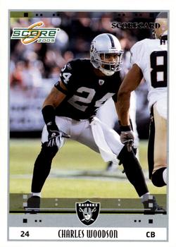 2005 Score - Scorecard #202 Charles Woodson Front