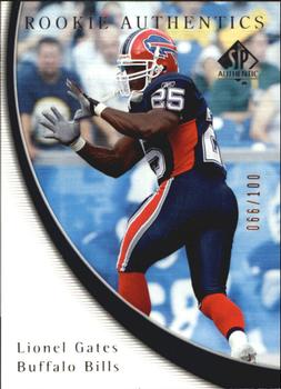 2005 SP Authentic - Rookie Authentics Gold #95 Lionel Gates Front