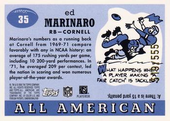 2005 Topps All American - Chrome #35 Ed Marinaro Back