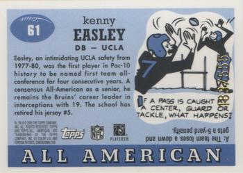 2005 Topps All American - Chrome #61 Kenny Easley Back