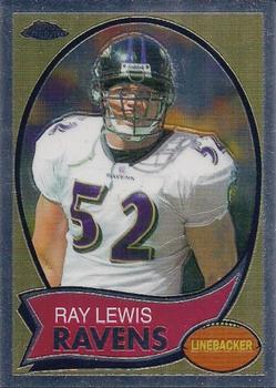 2005 Topps Chrome - Throwbacks #TB15 Ray Lewis Front