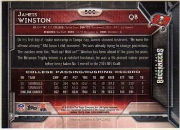 2015 Topps - Rookies #500 Jameis Winston Back