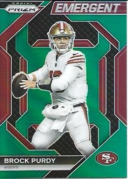 2023 Panini Prizm - Emergent Prizms Green #H-2 Brock Purdy Front