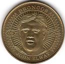 1997 Pinnacle Mint - Coins Brass #09 John Elway Front