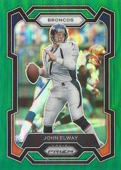 2023 Panini Prizm - Green #89 John Elway Front