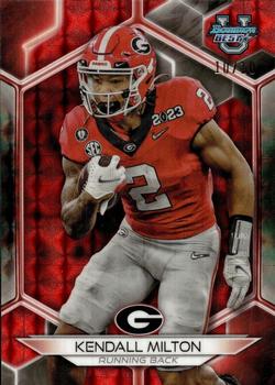 2023 Bowman Best University - Red Geometric #40 Kendall Milton Front