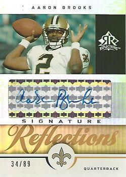 2005 Upper Deck Reflections - Signature Reflections Gold #SR-AB Aaron Brooks Front