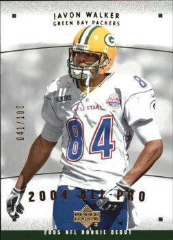 2005 Upper Deck Rookie Debut - All-Pros Gold #AP-20 Javon Walker Front