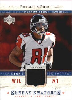 2005 Upper Deck Rookie Debut - Sunday Swatches #SU-PP Peerless Price Front