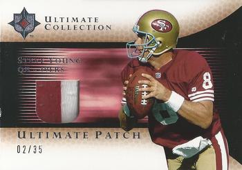 2005 Upper Deck Ultimate Collection - Game Jersey Patches Gold #GJP-SY Steve Young Front