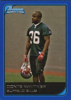 2006 Bowman - Blue #151 Donte Whitner Front