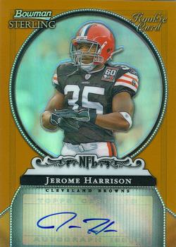 2006 Bowman Sterling - Gold Rookie Autographs #BS-JH Jerome Harrison Front