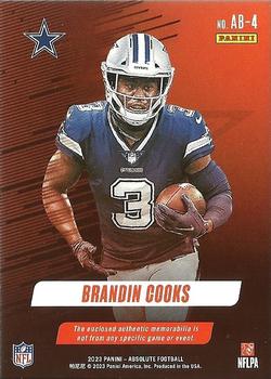 2023 Panini Absolute - Absolute Burners #AB-4 Brandin Cooks Back