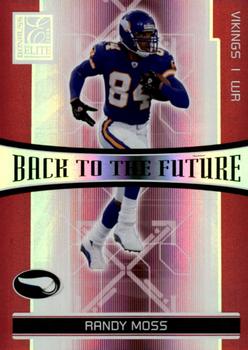 2006 Donruss Elite - Back to the Future Red #BTF-9 Randy Moss / Nate Burleson Front