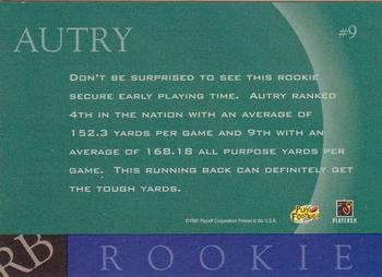 1997 Playoff Zone - Rookies #9 Darnell Autry Back