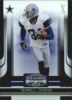 2006 Donruss Gridiron Gear - Gold Holofoil X's #30 Terrell Owens Front