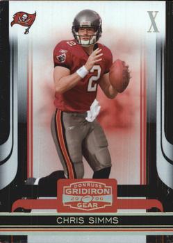 2006 Donruss Gridiron Gear - Gold Holofoil X's #95 Chris Simms Front