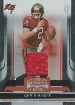 2006 Donruss Gridiron Gear - Jerseys O's #95 Chris Simms Front