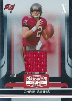 2006 Donruss Gridiron Gear - Jerseys X's #95 Chris Simms Front