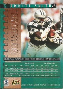 1997 Pro Line #72 Emmitt Smith Back