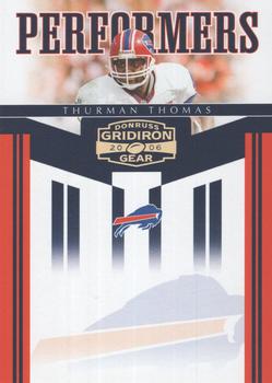 2006 Donruss Gridiron Gear - Performers HoloGold #PR-6 Thurman Thomas Front