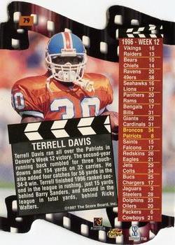 1997 Pro Line DC III #79 Terrell Davis Back