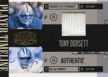 2006 Donruss Gridiron Gear - Player Timeline Jerseys #PT-15 Tony Dorsett Front