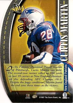 1997 Pro Line DC III - Road to the Super Bowl #SB14 Curtis Martin Back