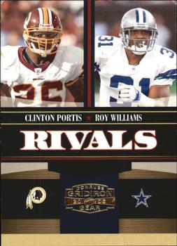 2006 Donruss Gridiron Gear - Rivals Gold #R-8 Clinton Portis / Roy Williams Front