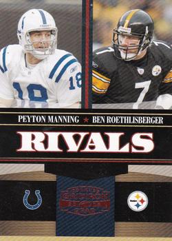 2006 Donruss Gridiron Gear - Rivals Red #R-2 Peyton Manning / Ben Roethlisberger Front