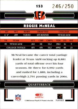 2006 Donruss Threads - Bronze Holofoil #153 Reggie McNeal Back