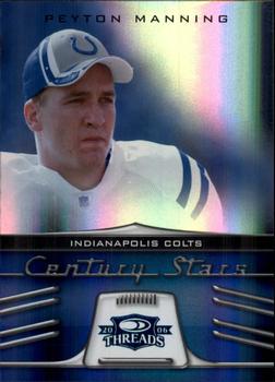 2006 Donruss Threads - Century Stars Blue #CS-12 Peyton Manning Front