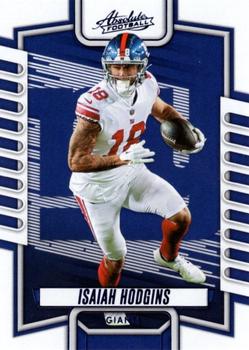 2023 Panini Absolute - Blue #90 Isaiah Hodgins Front