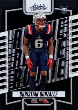 2023 Panini Absolute - Blue #153 Christian Gonzalez Front