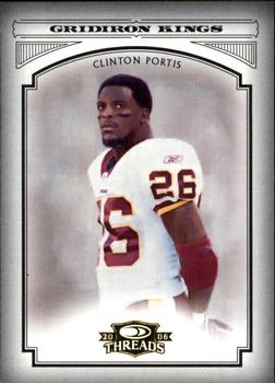 2006 Donruss Threads - Pro Gridiron Kings Gold #PGK-9 Clinton Portis Front