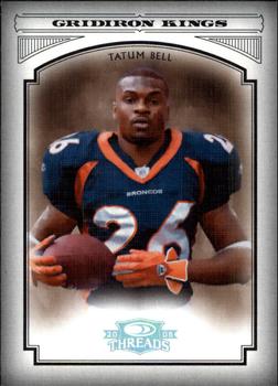 2006 Donruss Threads - Pro Gridiron Kings Silver Holofoil #PGK-53 Tatum Bell Front