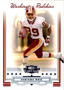 2006 Donruss Threads - Retail Blue #100 Santana Moss Front