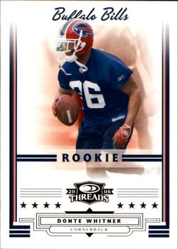 2006 Donruss Threads - Retail Pewter #213 Donte Whitner Front