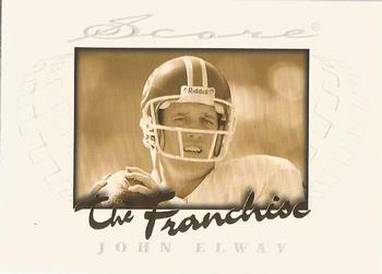 1997 Score - The Franchise #8 John Elway Front