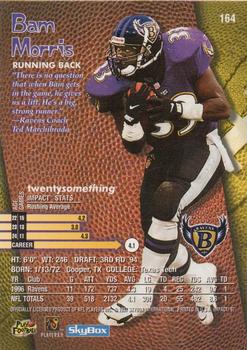 1997 SkyBox Impact #164 Bam Morris Back