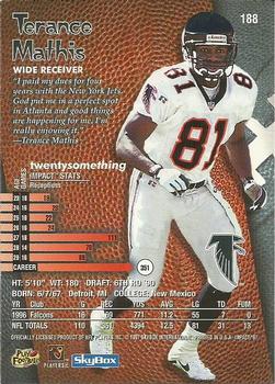 1997 SkyBox Impact #188 Terance Mathis Back