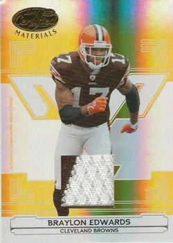 2006 Leaf Certified Materials - Mirror Gold Materials #36 Braylon Edwards Front