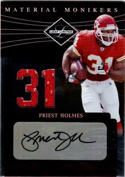 2006 Leaf Limited - Material Monikers Jersey Number #MM-28 Priest Holmes Front