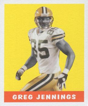 2006 Leaf Rookies & Stars - 1948 Leaf Yellow #22 Greg Jennings Front