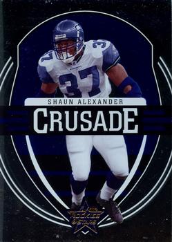 2006 Leaf Rookies & Stars - Crusade Blue #C-10 Shaun Alexander Front