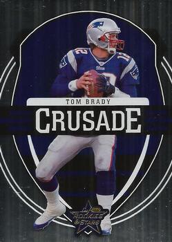 2006 Leaf Rookies & Stars - Crusade Blue #C-13 Tom Brady Front
