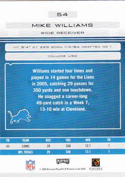 2006 Playoff Absolute Memorabilia - Retail #54 Mike Williams Back
